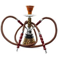 GSTAR Premium Series: 11" 2 Hose Hookah Complete Set - Cheetah Leopard Tiger Animal Skin Art