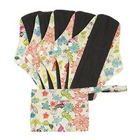 Hi Sprout Bamboo-Charcoal Reusable Sanitary Pads, Cloth Mama Menstrual Pads, Butterfly Flowers (WSDM04)