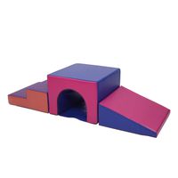 JOYMOR Indoor Soft Foam Climber Play Sets, Beginner Toddler Climber with Slide Stairs and Ramp Indoor Climbing Toys for Toddlers Kids and Children