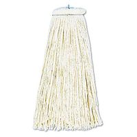 UNISAN 716C White Cotton Cut-End Lie-Flat Wet Mop Head, 16-Ounces