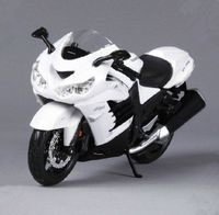 Maisto 2012 Kawasaki Ninja ZX-14R White Motorcycle 1/12