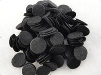 1000pcs Felt 20mm Circle Appliques Black