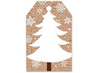 Christmas Tree Printed Gift Tags (50 Pack ) 2-1/4x3-1/2"