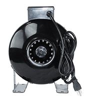 PrimeGarden 4'' HIGH CFM Hydroponic Air Blower Inline Duct Fan for Hydroponics Indoor Grow Tent Ventilation System (4'' Inline Fan)
