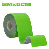 Lychee Kinesiology Tape Support Tape Roll 5mx5cm Sports Tape Waterproof Roll of Elastic Muscle Support Tape for Exercise, Sports & Injury Recovery (Green)