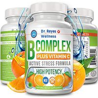 Active Vitamin B Complex with Vitamin C | Doctors Complejo B | Complete B12 B1 B2 B3 B6 B7 B9 Folate | Methyl Best Pure High Potency Stress Energy Supplement | Super Immune System | 60 Vegan Capsules
