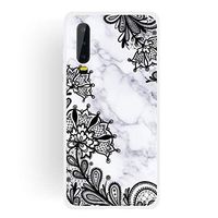 JUNXI Phone case Phone Cover Lace Flower Matte Semi-Transparent TPU Marble Mobile Phone Case for Huawei P30 Simple Shaped and Comfortable