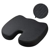 Gel Enhanced Seat Cushion - Professional Grade for Back Relief - Sciatica and Tailbone Pain - Office Chair and Car Driver Seat Pillow
