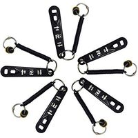 5-Pack Oxygen Cylinder Wrenches, Each w/Bungee & 2 Brass Yoke Washer Seals for O-Ring Replacement on O2 Regulators