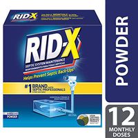 RID-X Professional Septic Tank Treatment Enzymes, 1 Year Supply Powder (3 Packs x 4 Month Supply), 117.6oz