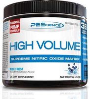 PEScience High Volume, Blue Frost, 36 Scoop, Caffeine-Free Preworkout