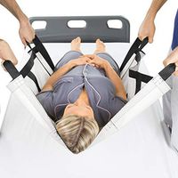 Vive Transfer Blanket with Handles - Bed Positioning Pad and Straps - Reusable, Washable Patient Lifting Device for Body Lift, Turning, Sliding, Moving - for Caregiver, Family Aid, Bedridden, Elderly