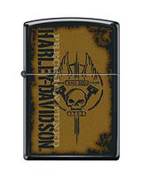 Zippo Harley-Davidson Precision Tuned Pocket Lighter, Black Matte