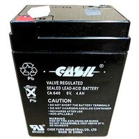 6V 4AH Sunforce Spotlight 77710 77730 77745 Compatible Replacement Battery by Casil