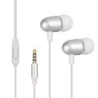 eVogue Premium Noise Cancelling Headphones with Precise Bass - HiFi Stereo Sound Output Wired Earbuds with Microphone - Lightweight Volume Control Compatible in Ear Earphones with 3.5 mm Jack
