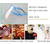 JJZX Cooking Smoke-Proof Face Mask Cooking Face Breathable Kitchen Smoke-Proof Face Oil-Proof Mask Female Face Mask Full Face,5 Replaceable Plastic Protective Film