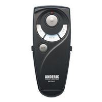 Hampton Bay UC7083T Ceiling Fan Remote Control Replacement by Trusted Anderic Brand - 1-Year Warranty - Black (Standard (Light, High, Med, Low, Off Keys))