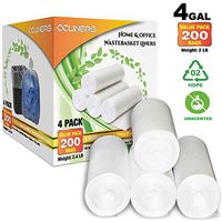 4 Gallon Small Trash Bags Bathroom Garbage Bags Clear Plastic Wastebasket Trash Can Liners for Home and Office Bins, 200 Count