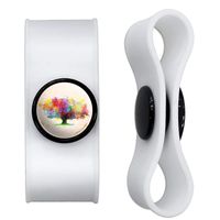 GRAPHICS & MORE Color Bursting Rainbow Tree Headphone Earbud Cord Wrap - Charging Cable Manager - Wire Organizer Set of 2