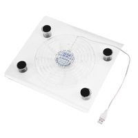 Zerone Laptop Cooling Pad Ultra Quiet USB Notebook Cooler Pad Base, Ultra Quiet with LED RGB Lights for PS4/PS3/Laptop