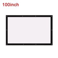 BigFamily Projector Screen, 100" Inches 16:9 Portable HD Indoor Outdoor Home Cinema Theater Projection Screen (Anti-Crease, Easy to Clean)