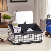 T-ZJHC Home Home Living Room Cute Tray Paper Napkin Coffee Table Remote Control Storage Box, Check Trapezoid