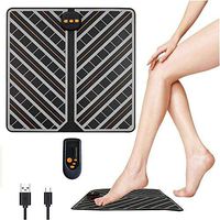 Lzour EMS Foot Massager, USB Rechargeable Portable Electric Massage Mat, Electronic Muscle Stimulatior Feet Massage Promoting Blood Circulation Muscle Pain Relief