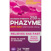 Phazyme Maximum Strength 250 mg Softgels, 24 ea (Pack of 2)