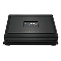 TORO TECH - RX2, 75 Watts x 2 RMS @ 4 Ohm - 500 Watts Peak 2 Channel Car Amplifier, Sound Quality Class A/B Design, Built-in Auto Sensing Turn-On, Wide Range Subwoofer or Speaker Amplifier