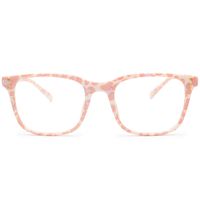Livho Blue Light Blocking Glasses Filter Blue Ray Computer Game Glasses for Women Men Square Eyeglasses TR90 Frame (Leopard Cherry Pink)