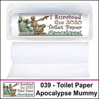 Gotta Tinkle! Mini Travel-Size Toilet Paper Rolls - Bathroom & Toilet Humor (3-Pack) (039 Toilet Paper Apocalypse Mummy)