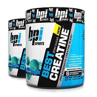 BPI Best Creatine to Increase Energy, Strength, and Muscle Mass, 50 Servings (2-Pack) (ICY Blue Raz)