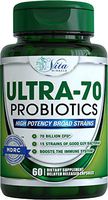 Probiotics 70 Billion CFU - Dr. Formulated Probiotics for Men, Women, and Adults Natural Shelf Stable Probiotic Supplement with Prebiotic, Acidophilus Probiotic Organic - 60 Capsules