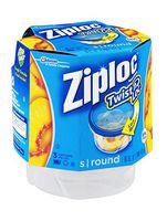 Ziploc Twist 'n Loc Small Food Storage Container With Leak Resistant Seal (Pack of 12)