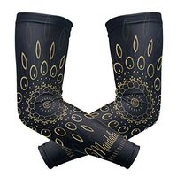 LEVEIS Trippy Art Arm Sleeves UV Protection for Men Women Sunblock Protective Gloves Running Golf Cycling Driving Long Arm Cover 1 Pair
