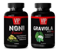 antiaging - NONI Extract – GRAVIOLA Extract - graviola Fruit Powder - 2 Bottles Combo (60 Capsules + 60 Capsules)