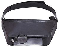 ToolUSA Black Head Worn Magnifier With Adjustable Strap and 3 Levels Of Power: 1.8x, 2.3x, And 4.1x: MG-91216