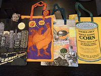 Trader Joe's Limited Edition Shopping Reusable Eco Friendly Bags - 4 NWT