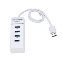 4-Port USB 3.0 Hub with LED Indicators(White)
