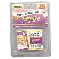 NEW - TZ Photo-Safe Tape Cartridge for P-Touch Labelers, 1/2w, Black on Clear - TZAF131