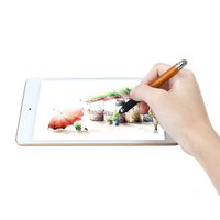 Tpingfe 2in1 Precision Thin Capacitive Screen Stylus Pen for iPhone for iPad Phone Tab (B, Orange)