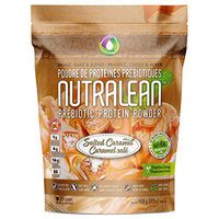 NUTRALEAN Whey Protein + Prebiotic Fiber Meal Replacement Shakes for Weight Loss | Nut-Free Gluten-Free Sugar-Free Low Carb Keto Paleo | 100% Natural Whey Supplement | 35 Scoops 908g Salted Caramel