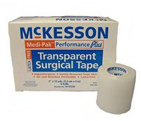 Medi-Pak Performance Plus Hypoallergenic Non-Sterile Transparent Surgical Tape 2 Inch X 10 Yards - Box of 6