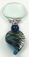 International Wholesale Gifts 01-12157 Blue Murano Magnifying Glass