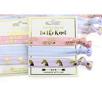 Midi Ribbon Unicorn Boho Party Favors (3 x 5 Pack) Pink/Blue/Purple Party Bachelorette Decorations and Supplies, Hair Ties