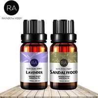 Sandalwood Lavender Essential Oil Set Now Aromatherapy 100% Pure Therapeutic Grade Oils, 2/10ml - Pack of 2