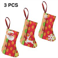 Christmas Stockings Gift Bag Watermelon Orange Strawberry Watercolor Marvellous for Funny Xmas Party
