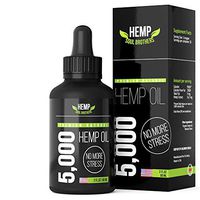 Hemp Oil 5000 MG - 100% Natural Anxiety & Stress Relief - Made in USA - Immune Booster - Anti-Inflammatory - Calm Sleep & Mood Support