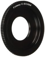 Fotasy 16mm C Mount Lens to Canon EF-M Mount Adapter, C Mount EFM, C Mount EOS M Adapter, fits 16mm Cine Movie C-Mount Lens & Canon EF M Mirrorless Cameras M1 M2 M3 M5 M6 M6 Mark II M10 M50 M100 M200