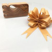 FQTANJU 10 Pieces 30 mm Width, Decorative Gift Pull Bows, Dark Gold